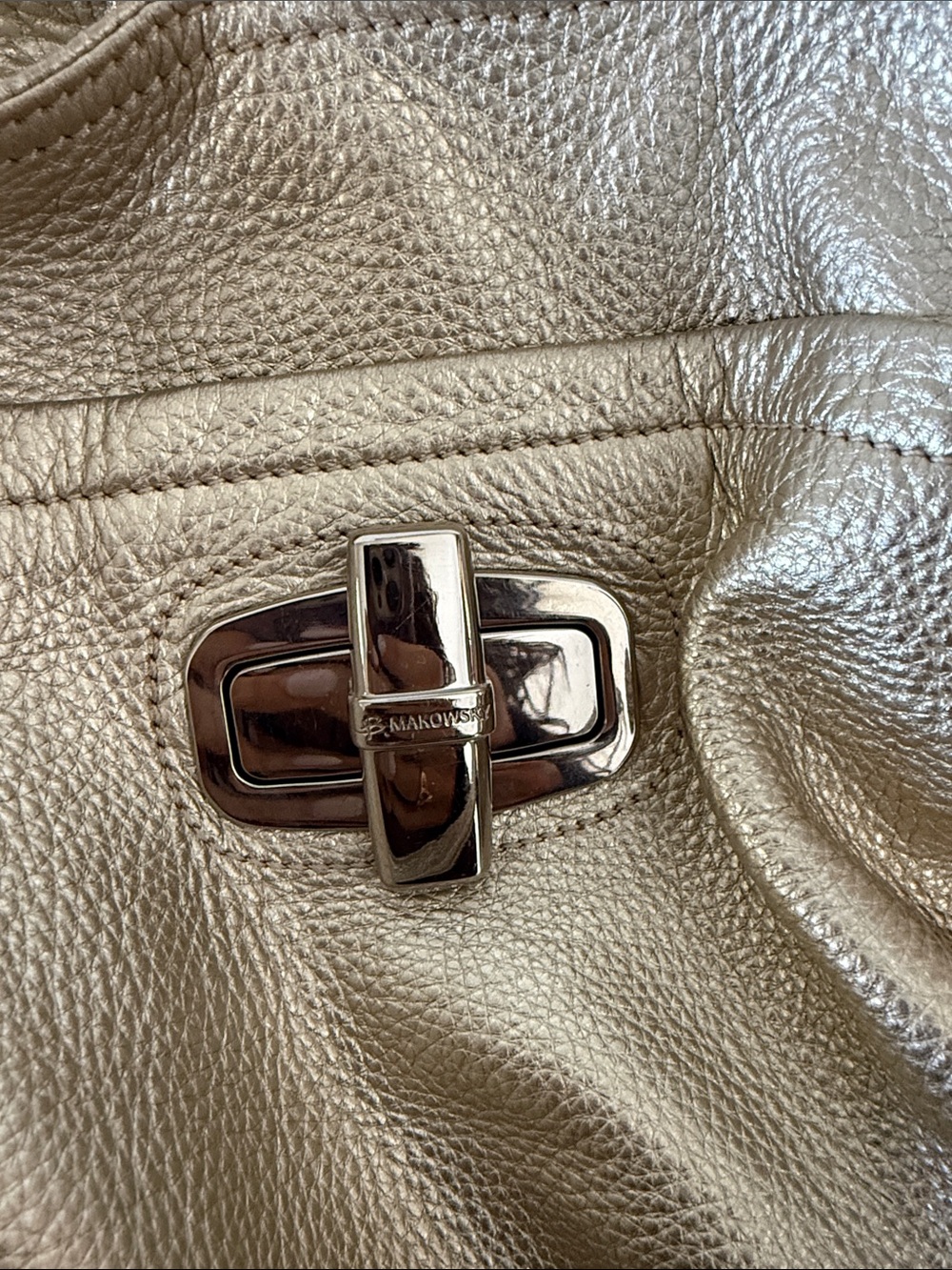 Makowsky slouchy leather purse - Picture 5 of 6